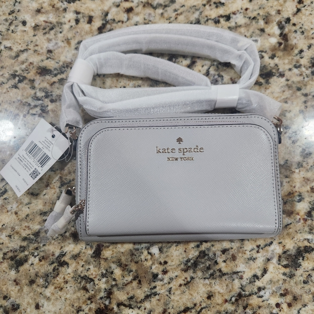 Nwt Kate Spade Gray Crossbody